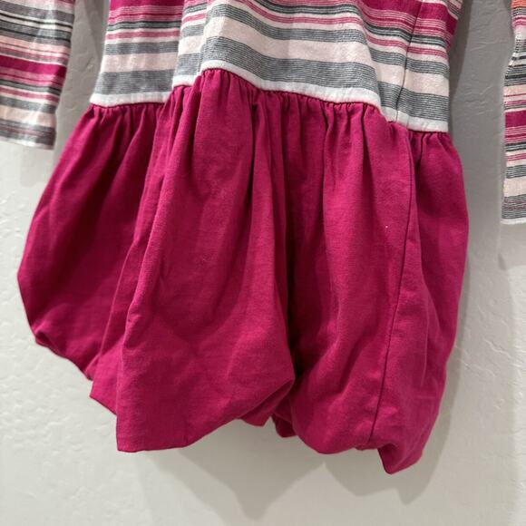 Tea Collection Pink Stripe Hooded Bubble Dress - Picture 4 of 8